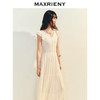 玛克门店发货：MAXRIENY散摆连衣裙甜美长裙小白裙货号：MC86DR026 商品缩略图1