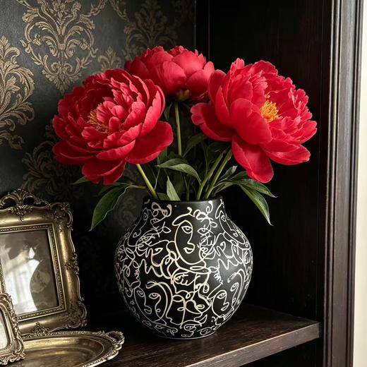 瓶器 | 毕加索风抽象人脸陶瓷罐 商品图1