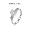 ShiningHouse[培育] 18k金钻石戒指 椭圆形1克拉钻人工真钻人造钻石K金戒指时尚钻石戒指悦己送礼臻选【此商品不支持7天无理由退货退款】预计3日发货 商品缩略图2