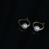 近期的通勤百搭王｜简约Akoya耳圈 8-9mm 正圆，ji强光 925银镀金配件 商品缩略图0