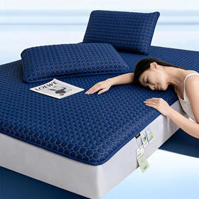 夏季冰感凉席！ROMASTER罗马世家 美学硅胶凉席床笠款3件套 厚实软糯 凉而不冰 6色可选