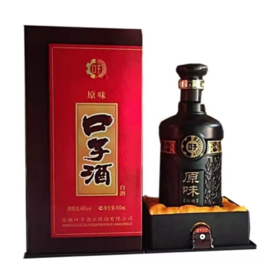 2024年原味口子酒，46度兼香型白酒，整箱450ml*6瓶。纯粮固态发酵，性价比超高。