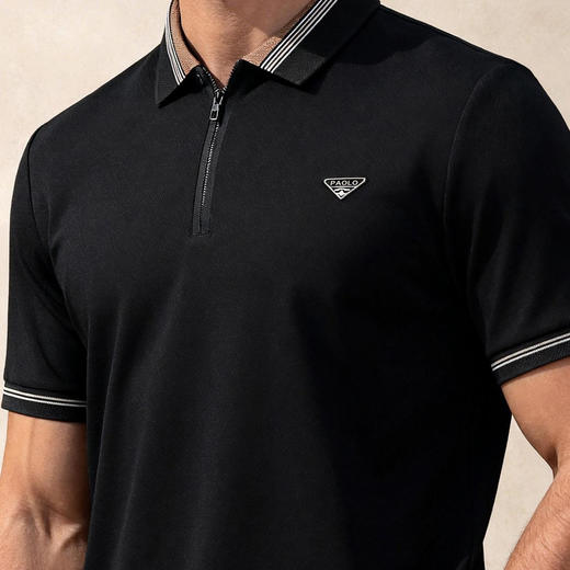 【DG】大依优型大码男装夏季短袖polo衫加肥加大男士商务休闲短恤上衣 商品图3