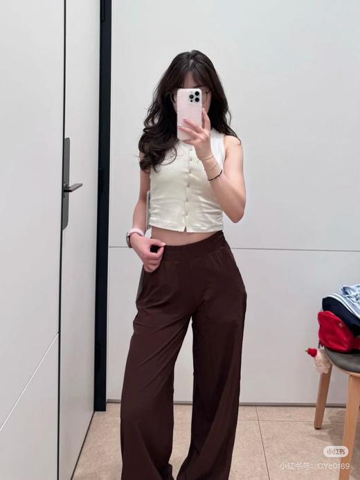 露露  褶皱花苞腰长裤 三个颜色 商品图8