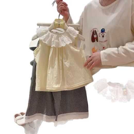 【遮肉显瘦！不易起球】夏季新款洋气百搭女童夏装娃娃衫薄款透气儿童外出服。xb 商品图4