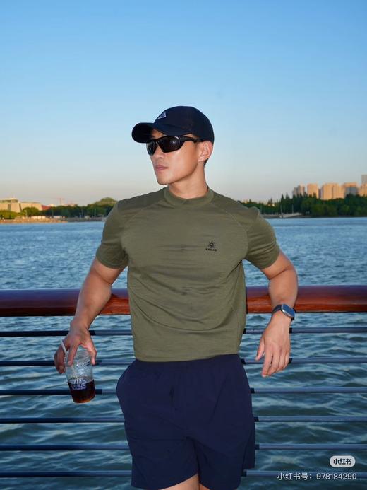 凯乐石 8000+山峰系列网布拼接速干圆领短袖T恤 Z-15937 商品图1