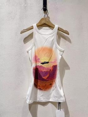 女款印花背心上衣ba