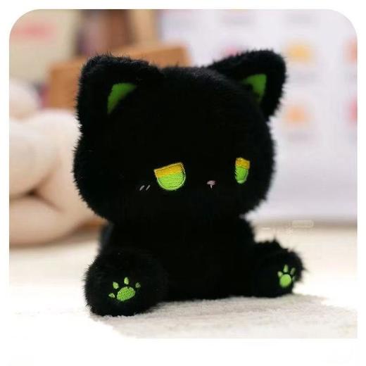 【呆萌造型设计、柔软亲肤手感】可爱呆呆公仔高颜值毛绒玩具卡通坐姿玩偶娃娃机emo小猫朋友.TA 商品图1