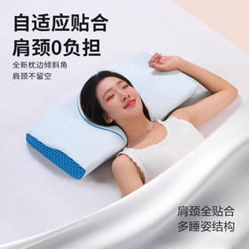 工厂新款新品热销记忆枕头慢回弹太空记忆棉枕头护颈枕家用波浪枕学生