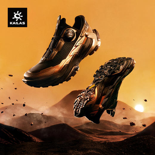 KAILAS凯乐石 男款低帮跑山鞋(Fuga DU 2 BOA-黑山) KS2613134 商品图0