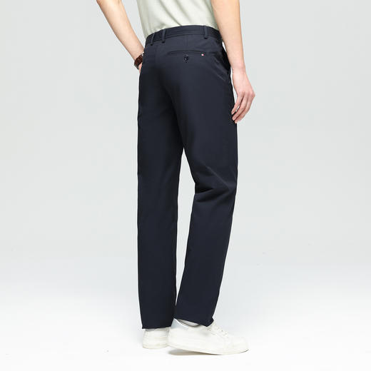 【高弹舒适】德鲨深蓝色休闲裤子男青年2026春夏新款直筒弹力长裤 商品图2