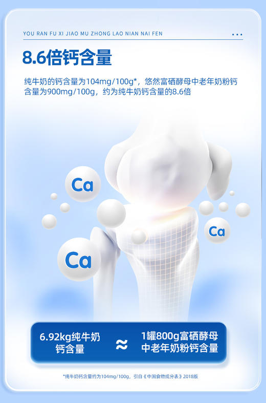 安琪纽特悠然富硒酵母高钙中老年奶粉（便携装） 3袋组合 商品图4