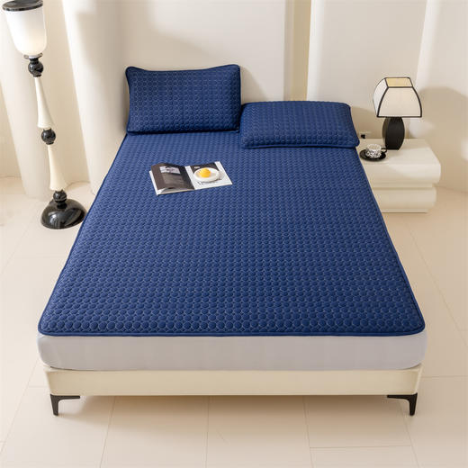 夏季冰感凉席！ROMASTER罗马世家 美学硅胶凉席床笠款3件套 厚实软糯 凉而不冰 6色可选 商品图8