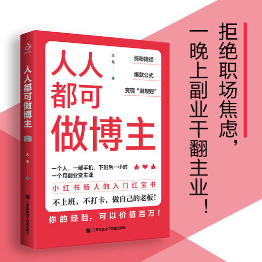 人人都可做博主 运营书籍 零基础 自媒体变现文案写作 短视频直播带货新媒体运营 个人 IP 打造副业赚钱入门书 大毛著 商品图0