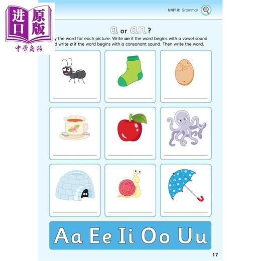 【中商原版】Jolly Literacy快乐学读写 拼写语法与标点符号学生书1手写体英式英语Spelling Grammar Punctuation Pupil Book 1 商品图3