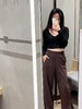 露露  褶皱花苞腰长裤 三个颜色 商品缩略图0