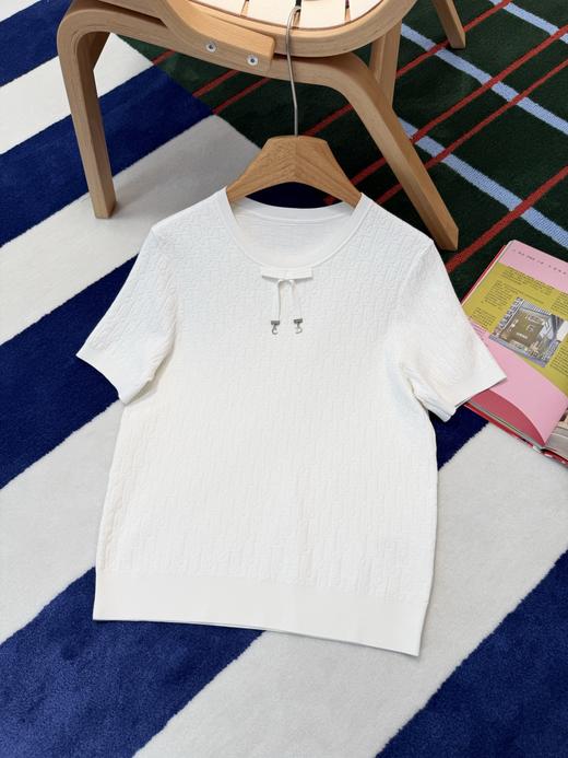 古驰 最新款🆕蝴蝶结🎀提花针织短袖 商品图6