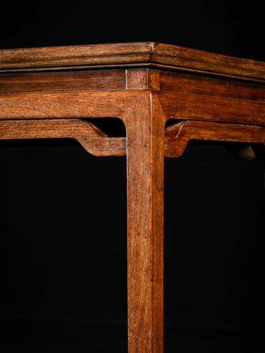 清早期	黄花梨高束腰顶牙枨独板香桌 商品图2