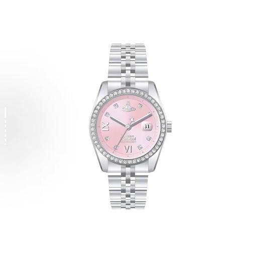 直发【质保一年】 原厂机芯 西太后仙女粉~带钻款~ 女士手表 商品图0