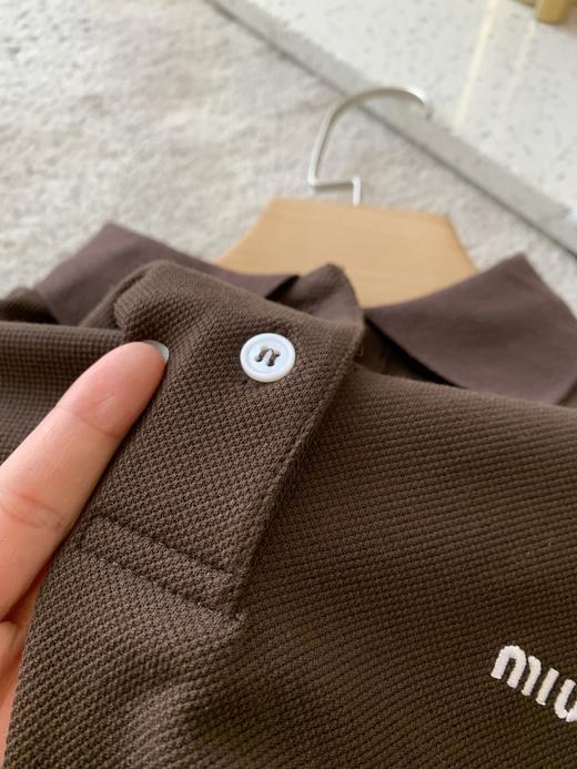 直发 纯元面料， 出入柜子的无压力，MIU可情侣的POLO衫 商品图4