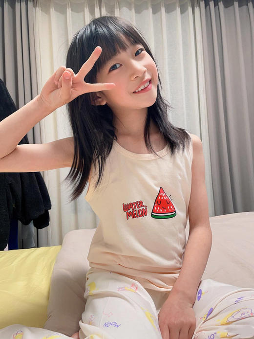 直发【随机三件】 母婴A类~精梳棉莱卡儿童背心 商品图5