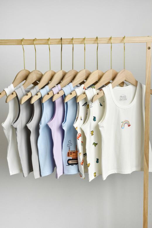 直发【随机三件】 母婴A类~精梳棉莱卡儿童背心 商品图0