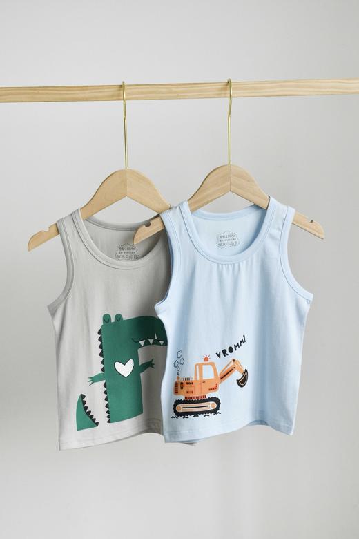 直发【随机三件】 母婴A类~精梳棉莱卡儿童背心 商品图2