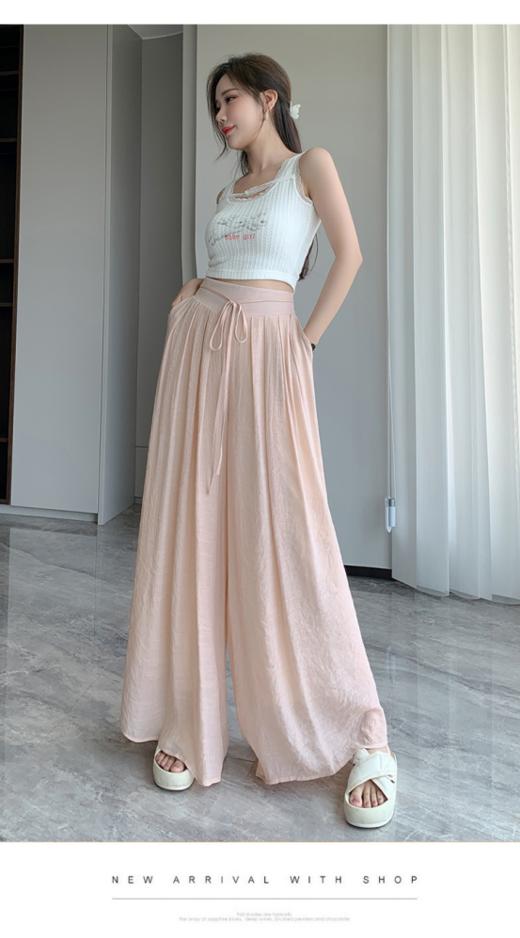 肌理感松弛套装 | 2026超火氛围感：无袖针织上衣+阔腿裤，懒人也能穿出高级感 商品图2