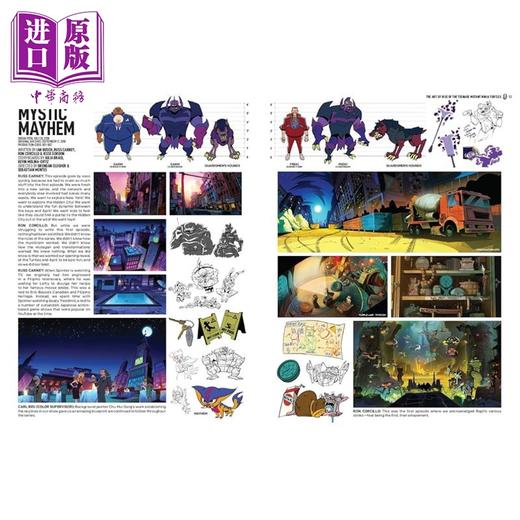 预售 【中商原版】忍者神龟 崛起 艺术设定集 The Art of Rise of The Teenage Mutant Ninja Turtles 英文原版 Colin Stein 商品图2