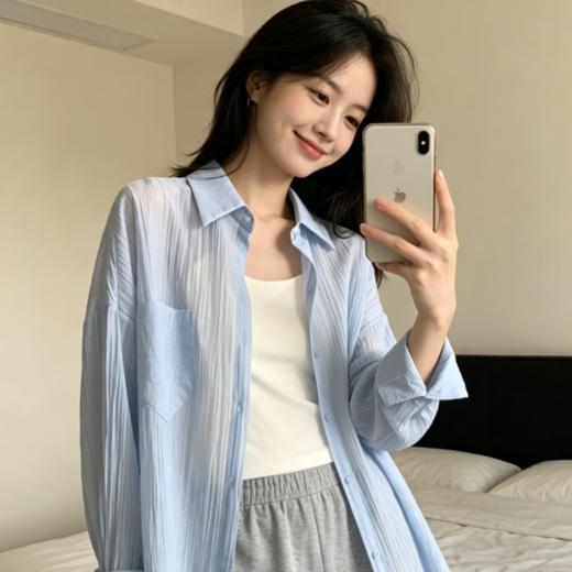 【天丝莱赛尔空调衫】天丝莱赛尔混纺材质 薄如蝉翼自带呼吸感  轻薄！透气！飘逸~~ 商品图3