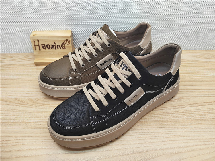 豪行秋冬新款13392816真皮牛皮运动休闲男鞋单鞋皮鞋