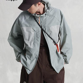 MJ｜Kappa卡帕背靠背防风衣新款男防晒休闲外套连帽开衫K0E32FJ72