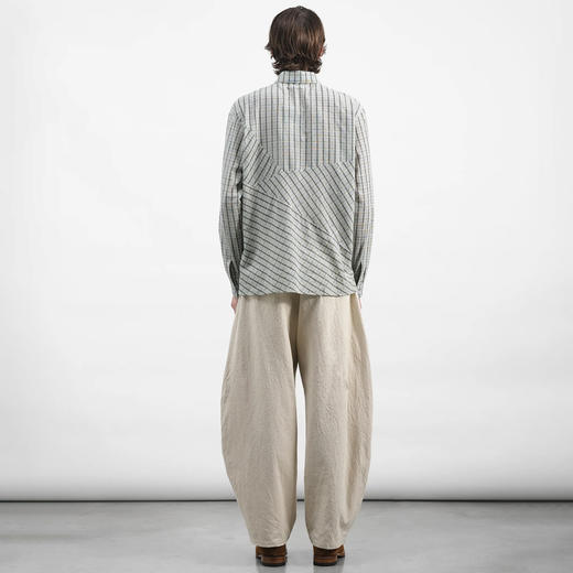 YMC LIKE A TROUSER 男女装日本棉麻面料弯刀阔腿裤 商品图3
