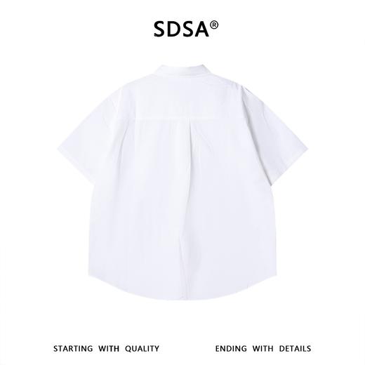 SDSA男装2026新款轻奢重工刺绣宽松短袖衬衫新中式通勤高级感上衣 商品图4