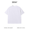 SDSA男装2026新款高贵轻奢潮牌简约卷边纯色圆领短袖T恤百搭时尚 商品缩略图0