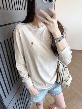 拉夫劳伦 刺绣经典长袖T恤