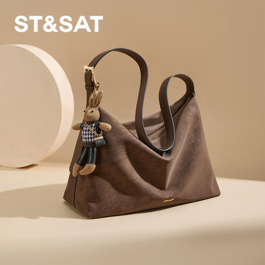 星期六复古美拉德大容量慵懒单肩包SSD521A0YY 商品图0