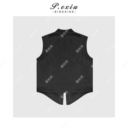 04-3潘依绣丁丁宠粉设计感重工亮片毛边百搭无袖马甲 H2523 商品图2