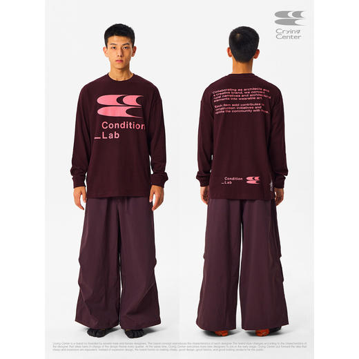 CryingCenter Condition_Lab再生棉基础联名logo长袖TEE 哭喊中心 商品图2