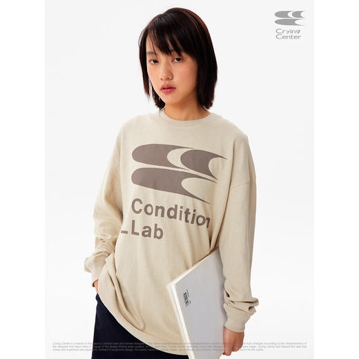 CryingCenter Condition_Lab再生棉基础联名logo长袖TEE 哭喊中心 商品图3