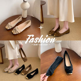 法式单鞋系列，优雅显贵。三款可选，透气不闷脚、浅口设计显腿长、1cm小跟暴走不累、百搭又好看