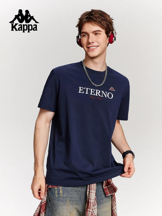 MJ｜Kappa卡帕背靠背运动男子2026夏季新款运动休闲圆领t恤短袖女上衣 商品图0