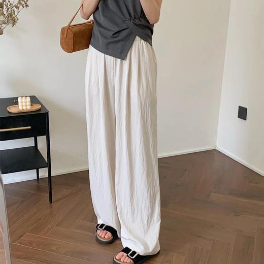 米莎桐天丝亚麻阔腿裤 | 凉快、不闷汗、不粘腿、遮肉、显腿长【3-5天发货】 商品图4