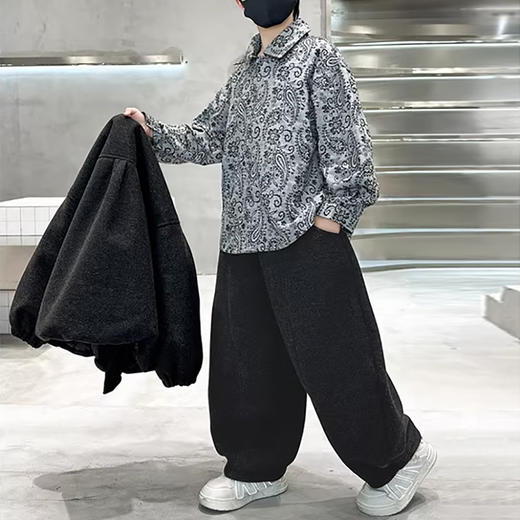 裁缝学苑TQ197男童套装纸样儿童二件套新款冬装中大童男孩加绒保暖样板 商品图5