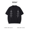 SDSA男装2026新款轻奢亨利领民族风刺绣针织短袖新中式通勤上衣 商品缩略图0