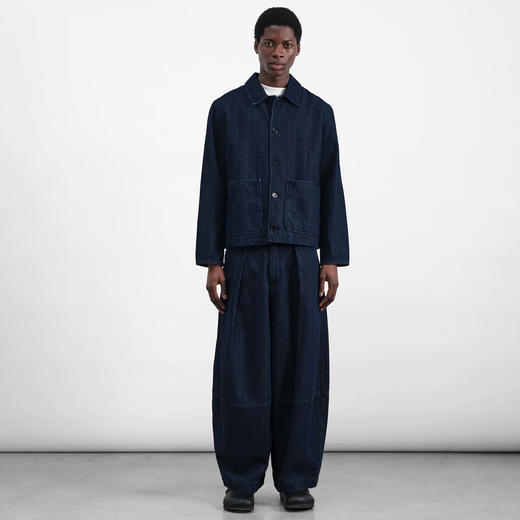 YMC DEADBEAT TROUSER 男装有机棉成衣染色宽松阔腿裤 商品图1