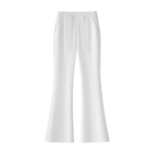 「自」全新升级【铂金会员146/天猫199/差价53】(04051)洛诗琳新款亚麻直筒喇裤女2026夏季新款系带天丝棉休闲裤 商品图4