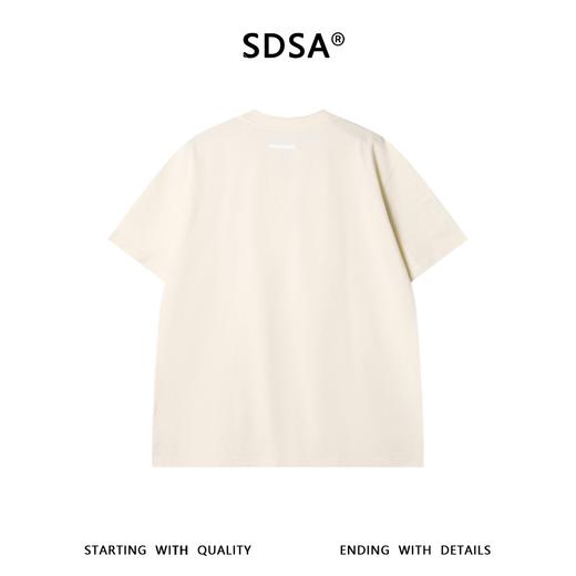 SDSA男装2026新款高贵轻奢休闲简约风拼接双层领短袖T恤百搭宽松 商品图4