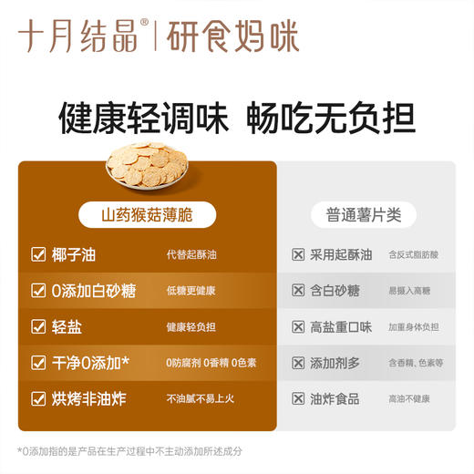 研食妈咪DHA海藻油山药猴菇薄脆孕妇可以吃的营养小吃非油炸零食 商品图1