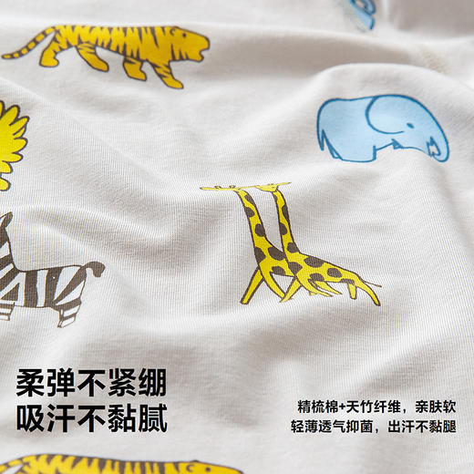 迷你巴拉巴拉婴儿连体衣夏季柔软亲肤竹棉抑菌凉透气宝宝居家爬服 商品图2